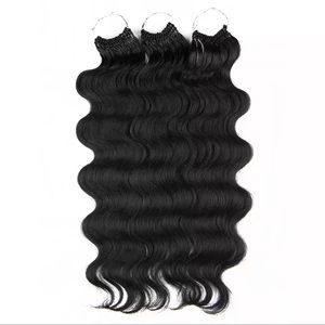 4 Packs Body Wave Crochet Hair 1B 22Inch